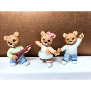 Homco Home Interiors Vintage porcelain Mini Bear Figurines